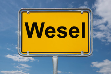 Ortstafel Wesel