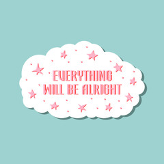 everything will be alright card
