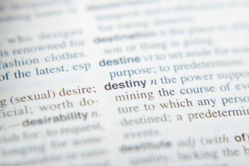 The explanation of Destiny in dictionary