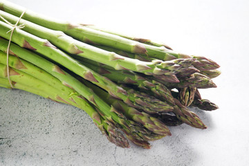 A bunch of asparagus sprouts