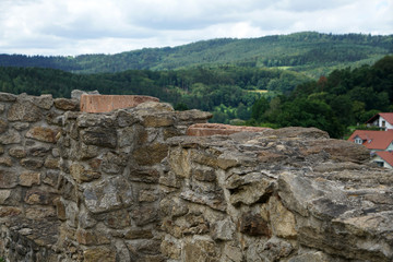 Artfully built walls with natural stone
