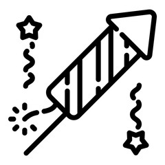 Petard Flat Icon Isolated On White Background