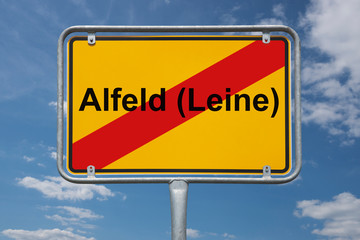 Ortstafel Alfeld (Leine)