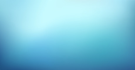 Abstract Gradient Light Blue background. Blurred aqua water backdrop. Vector illustration for your graphic design, banner, winter, summer, aqua poste or website