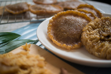 Cucur, traditional cake/pancake in some country in Southeast Asia made from rice flour with palm sugar