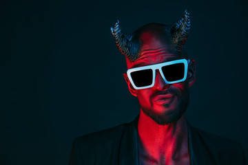 bad demon in sunglasses