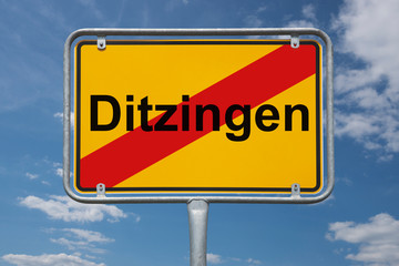 Ortstafel Ditzingen