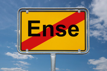 Ortstafel Ense