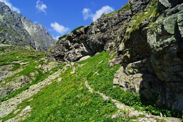 Velicka Valley in the high mountains
