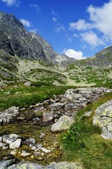 Velicka Valley in the high mountains
