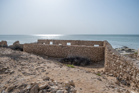 An abandoned fishing village located in Al Jumail, Ruwais north of Doha, Qatar.