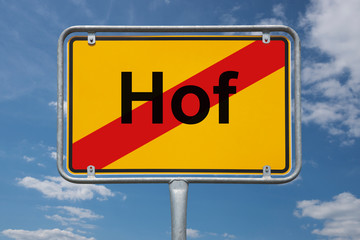 Ortstafel Hof