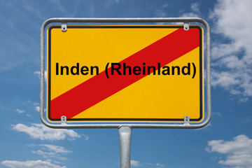 Ortstafel Inden (Rheinland)