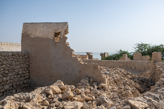 An abandoned fishing village located in Al Jumail, Ruwais north of Doha, Qatar.