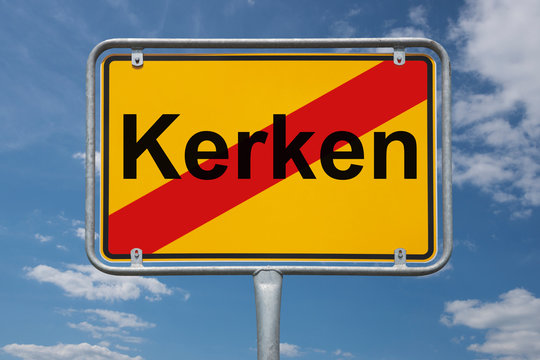 Ortstafel Kerken