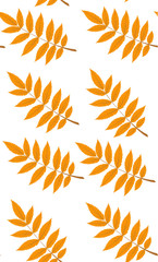 Tree leaves seamless pattern.