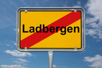 Ortstafel Ladbergen
