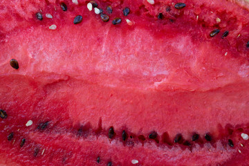 Fresh sliced watermelon as a textured background