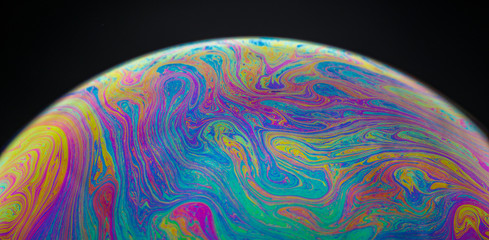 soap bubble close up
