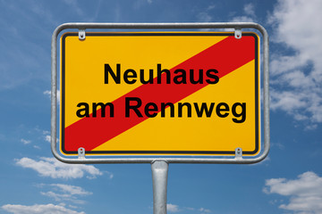 Ortstafel Neuhaus am Rennweg