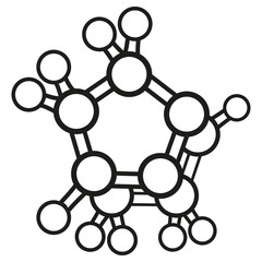 Illustration representing an icon or pictogram element Minerals Chelanates, ideal for educational books and institutional material