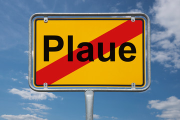 Ortstafel Plaue