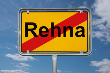 Fototapeta premium Ortstafel Rehna