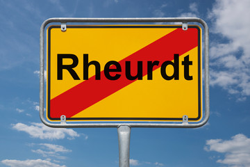 Ortstafel Rheurdt