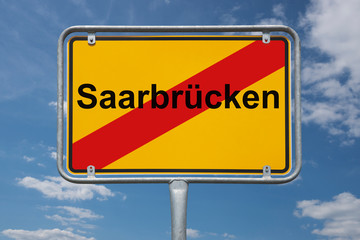 Ortstafel Saarbrücken