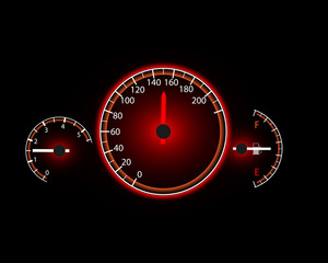 Fototapeta premium Speedometer movement background with speedometer eps10 vector illustration