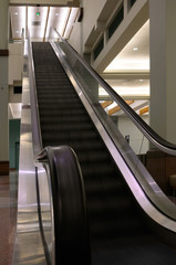 Moving escalator in the empty Minneapolis Convention Center