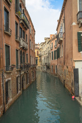 Fototapeta na wymiar Views of the Canals of Venice, Italy