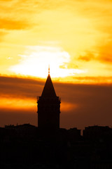 Fototapeta premium Galata Tower at Dusk