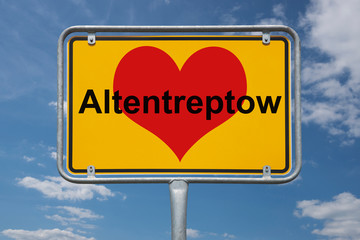 Ortstafel Altentreptow