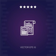 accounting vector icon modern illustration