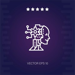 AI vector icon modern illustration