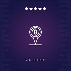 bitcoin vector icon modern illustration
