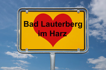 Ortstafel Bad Lauterberg im Harz