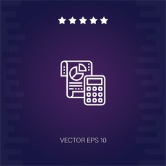 accounting vector icon modern illustration