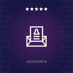 letter vector icon modern illustration