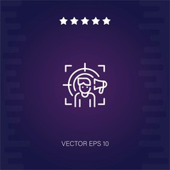 target audience vector icon modern illustration