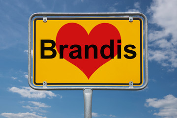 Ortstafel Brandis