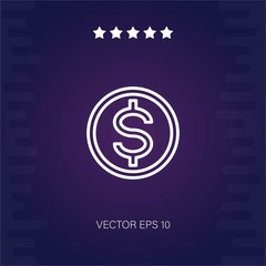budget vector icon modern illustration
