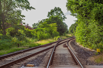 Obraz premium Bahnspuren