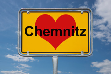 Ortstafel Chemnitz