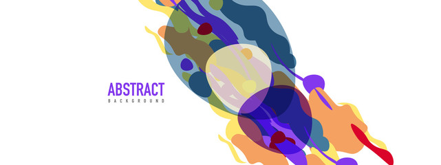 Obraz premium Trendy liquid style shapes abstract design, dynamic vector background for placards, brochures, posters, web landing pages, covers or banners