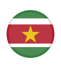 National Suriname flag, official colors and proportion correctly. National Suriname flag. Vector illustration. EPS10. Suriname flag vector icon, simple, flat design for web or mobile app.