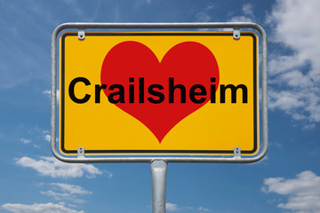 Ortstafel Crailsheim