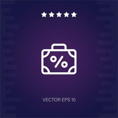 suitcase vector icon modern illustration