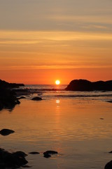 sunset at the beach